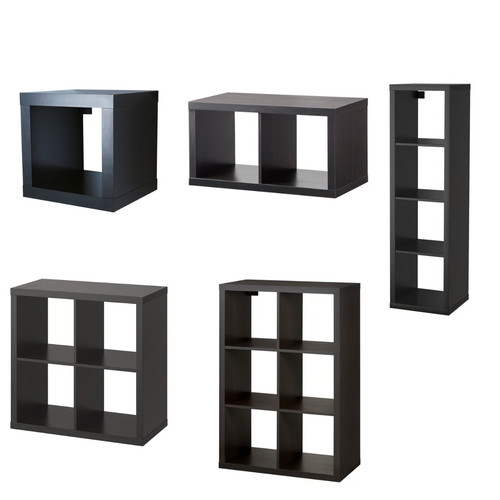 Ikea kallax regal schwarzbraun - ikea,