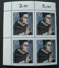 Bund 1980:"EUROPA CEPT: ALBERTUS MAGNUS", MN 1049, Viererblock m.Bogenrand, pfr.