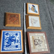 Topfuntersetzer - Holz Gestell mit Keramik Platte