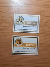 ☆☆Bieretiketten Germania Brauerei Wiesbaden☆☆ W