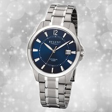 Regent Herrenuhr silber grau