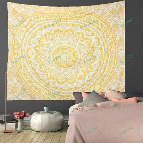 Baumwolle mandala wandteppich - mandala,
