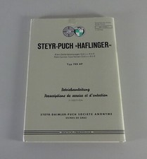 Betriebsanleitung Steyr-Puch Haflinger 700 AP Geländewagen Schweizer Armee 1970
