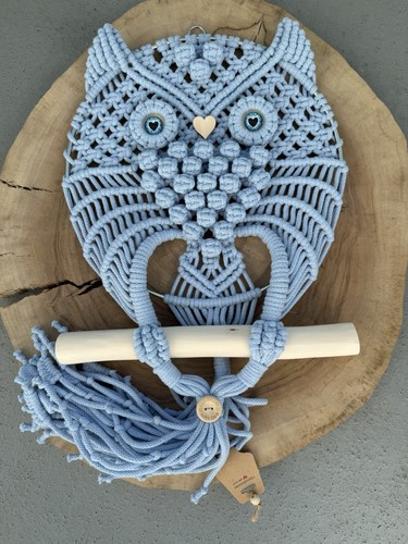 Makramee eule handgemacht auf - makramee,
