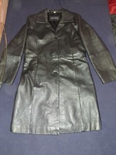 Damen ledermantel echtes - echtes, leder