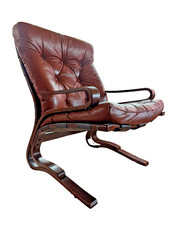 Vintage Leder Sessel 60er