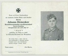 Foto WK1 Sterbebild gefallener