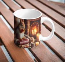  Tasse-Herbst-Eichhörnchen-Wald-bunte Bäume-Geschenk Mug Kaffee Tee