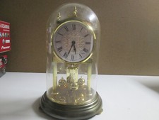 Kundo Drehpendeluhr mit Glasdom. Quarzantrieb, Vintage, West Germany.