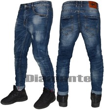 Herrenjeans Denim Blau Hose