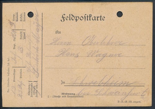 Feldpost feldpostkarte 1915 - feldpost,
