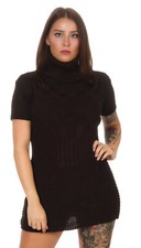 Pullover Kurzarm Strickkleid