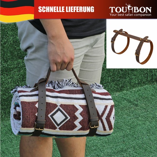 Tourbon leder picknickgurt mit - leder-picknickgurt,
