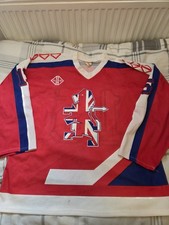 Vintage Game Worn GB Eishockey