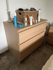 IKEA-MALM Kommodenset in Eichenfunier (4, 3 und 2 Schubladen)