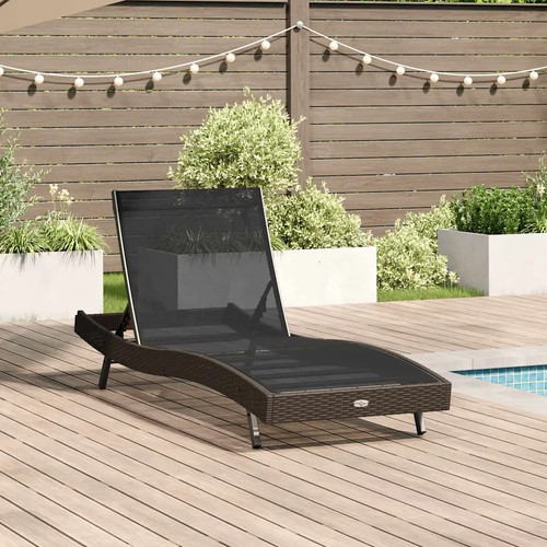 Sonnenliege poly rattan - sonnenliege, poly-rattan
