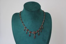Vintage Granatschmuck Collier