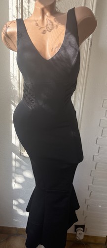 Abendkleid schwarz lang - schwarz, 36