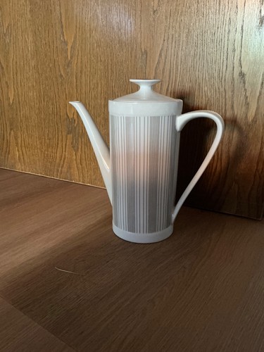 Kaffeekanne weiß grau - kaffeekanne, weiß-grau