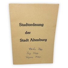 Stadtordnung der Stadt Altenburg 1969 Broschüre lose Blattsammlung Ordnung DDR