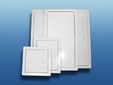 Revisionstür Revisionsklappe Metall weiß mit Vierkantverschluss