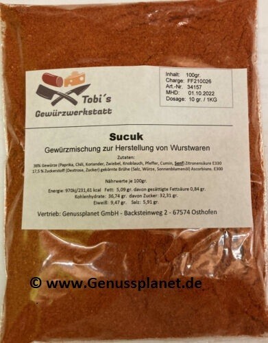 Sucuk gewürzmischung 500gr - sucuk,