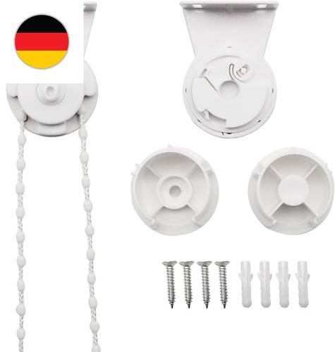 150cm rollokette weiß 34mm - rollokette,