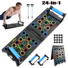 Liegestützebrett Push Up Board inkl. Widerstandsbänder Liegestütze Brett 24-in-1