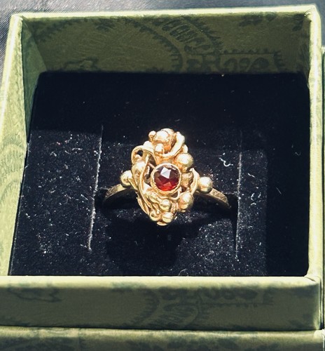 Ring mit jugendstil element - ring,