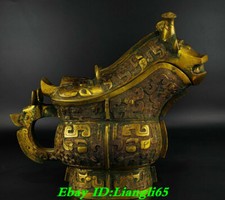 13" Old China Dynasty Bronze