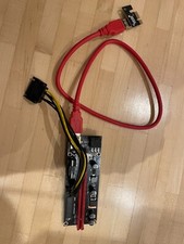 PCI-E PCIe Express Riser Karte Adapter x1 x16 USB 3.0 Mining Ver009S