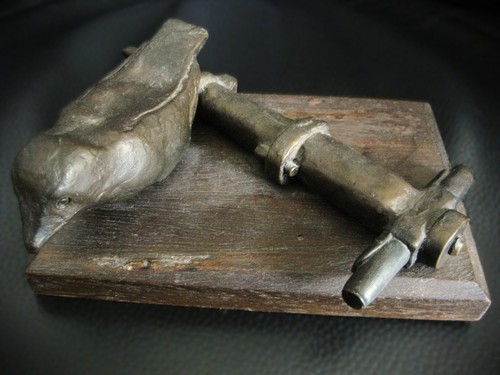 Bergbau bronzeskulptur vogel - bronzeskulptur,,