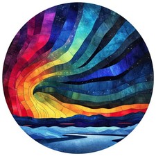 Autoaufkleber Buntglas