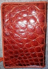 Original Donna Elissa Milano,  Braunes Leder Croco,  Vintage Organizer A5