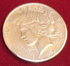 MÜNZE Peace Dollar 1922S s/sg