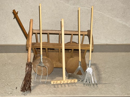 Miniatur holz leiterwagen - holz,