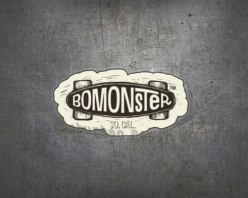 Bomonster skateboard aufkleber - bomonster,