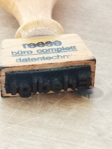 Holzstempel erledigt - holzstempel, "erledigt"