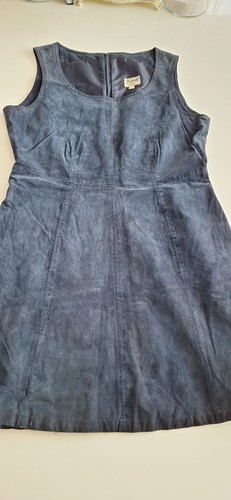 Echt wildleder kleid blau gr - echt,