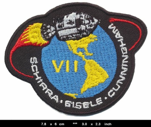 Apollo vii patches aufnäher - apollo,