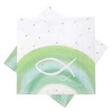 Servietten Fisch Grün