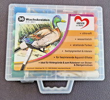 35 Wachsmalstifte Wachskreide Wachsstifte Kreidestifte im Koffer tolle Farben