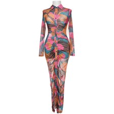 Shein SXY, Maxikleid, Größe: XS, JIT10185072, Mehrfarbig -fsG