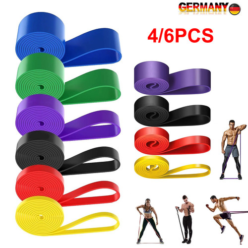 6er set fitnessbänder sport - set,