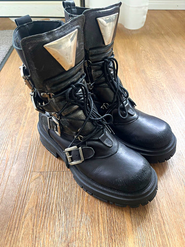 Biker stiefel leder schwarz - biker,