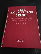 Tierzüchtungslehre Kräusslich Tierzucht Buch Zucht Genetik Hundezucht Lehrbuch
