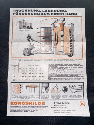 Kongskilde prospekt siloanlage - prospekt,