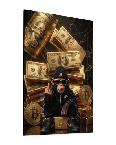 Schimpanse leinwand bild cool - schimpanse,