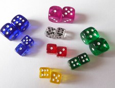 2x Acryl Würfel transparent