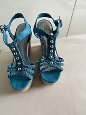 Guess Plateau Wedges Gr. 39 hellblau neuwertig NP 149€
